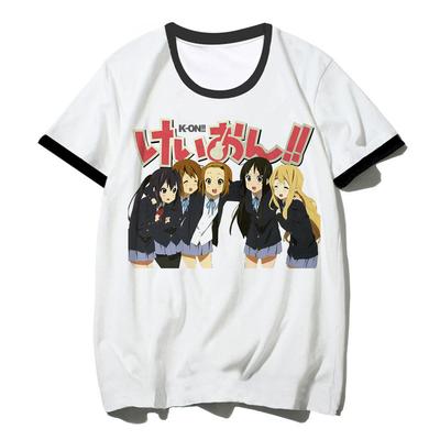 K-on Tshirt Men Graphic White T Shirt Vintage Grunge Japanese T Shirt Graphic Aesthetic