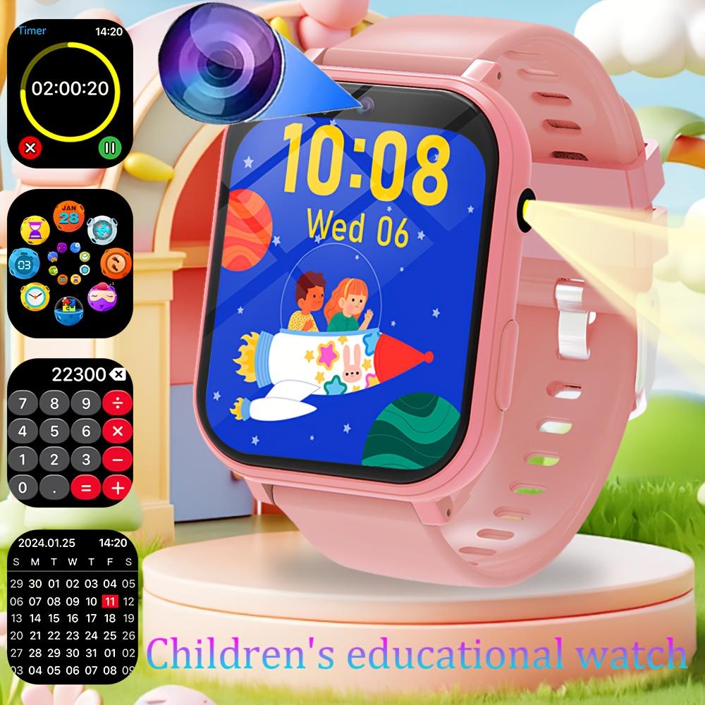 1.83" Kids Smart Watch with 18 Games, Camera & Video, Music Player, Pedometer, Alarm, Flashlight – Educational Toy Watch Gift for Boys and Girls