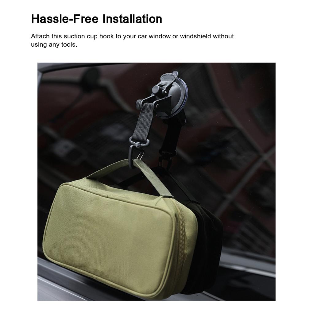 SUV Windshield Suction Cup Hook Handbag Keys Window Sucker Hanger
