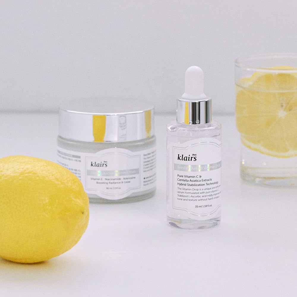 Klairs Vitamin C Vitamin E Moisturizing Freshly Juiced Vitamin Drops and Vitamin E Mask are two vitamins designed to improve pore texture and These