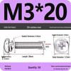 304 Stainless Steel Round Head Phillips Screw with Flat Washer (Sizes M3, M4, M5, M6)