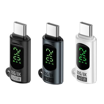 Adapter USB C 4.0 80 Gb/s Adapter Type C PD240W Przedłużacz USB C Adapter OTG do wideo 8K i transferu danych 80 Gb/s
