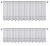 ZAZDROSKA ZAZDROSKA jacquard kitchen curtain in a crochet style, WHITE 300x120
