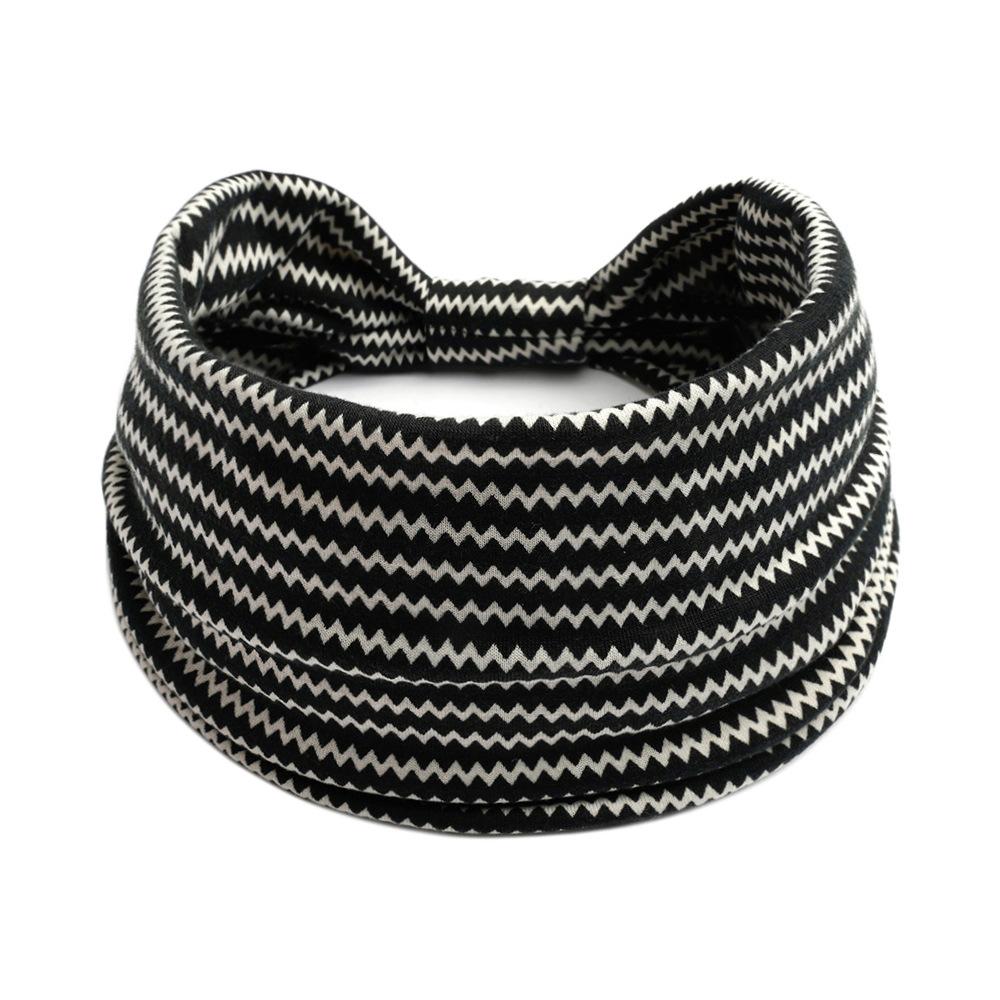 Bohemian Headbands for Women Cashew Flower Head Band Yoga Sports Hairband Elastic Cotton Wide Bandanas Headwear Hair Accessories