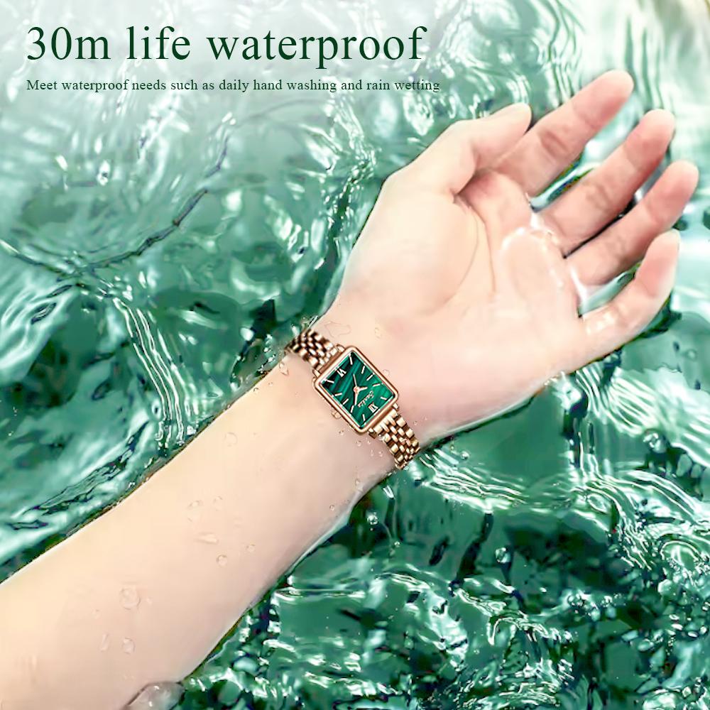 Sunkta Mode Frauen Uhr Stahl Band Wasserdichte frauen Quarzuhr