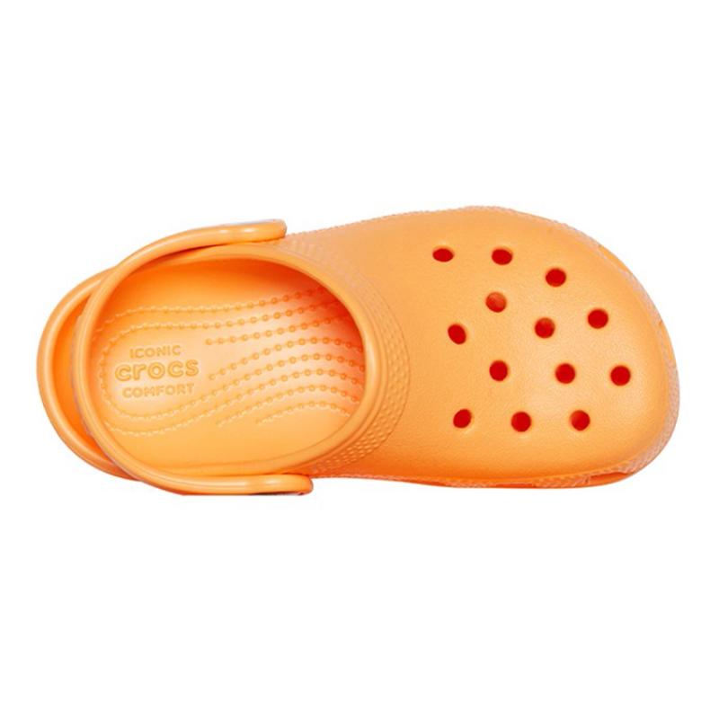 Crocs Classic Clog Beach Children's Hole Sandals Honeydew Orange Children's Style