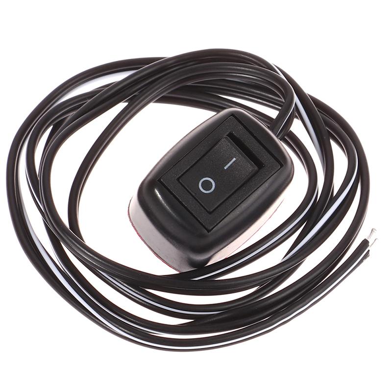 Dc 12V Universal Car Switch Paste Type Toggle Switch With Cable 60Cm