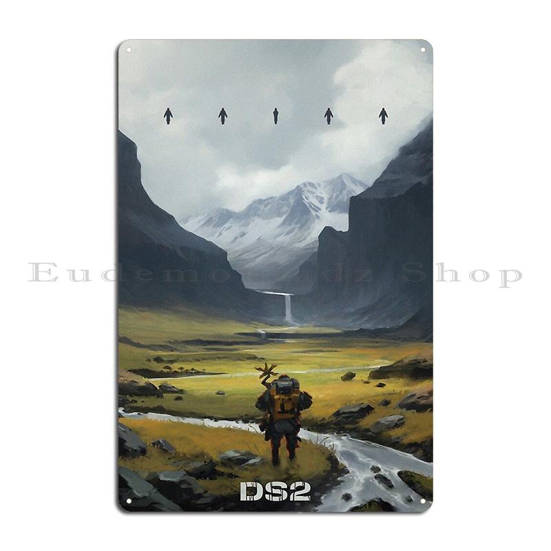 Death Stranding Poster Metal Sign Cinema Printed Decoration Cinema Classic Tin Sign Poster