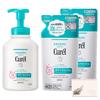 Kao Curel Foaming Body Wash (480ml, 380ml Refill) - Includes Pocket Tissues.