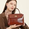 Fashion Textured Cowhide Handbag Versatile Shoulder Bag Genuine Leather Commuter Messenger Bag