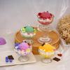 Handmade Scented Soy Wax Candle in Fruit Ice Cream Glass - Birthday Gift & Ornament