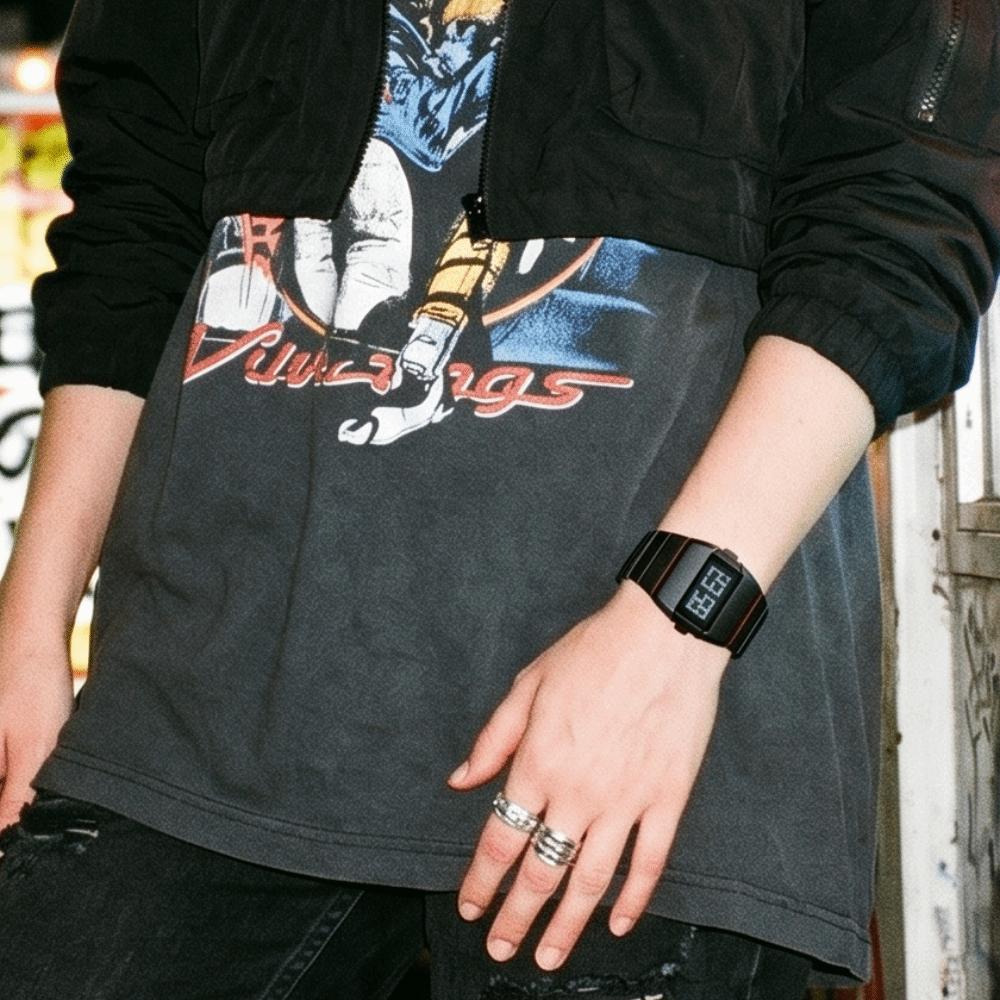 Plastic LED Electronic Watch Lightweight Wristwatch Special-Shaped Sports Watch  Casual Wear