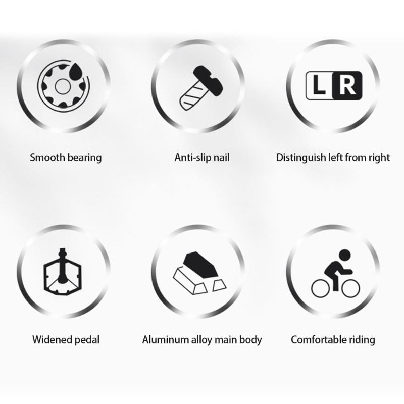 Fahrradpedal Universal Fahrradpedale Rutschfest & Leichtgewicht, Für die meisten Erwachsenenfahrräder & Fahrräder