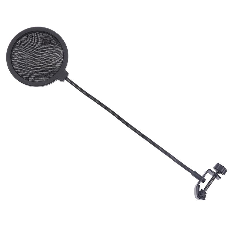 Double Layer Studio Microphone Flexible Wind Screen Sound Filter For Broadcast