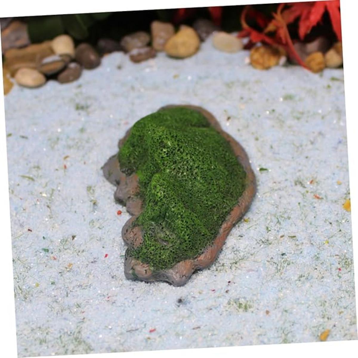 

Декор для острова-горшка, модель мини-острова, смоляной аквариумный ландшафт, микроландшафтный декор, набор из 3 предметов зелёный