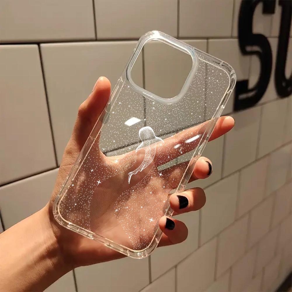 Starry Sky Whale Art Aesthetics Transparent Summer Phone Case For iPhone 17 16 Pro Max 15 14 13 12 11 XS X XR 7 8 Plus SE2 Cover