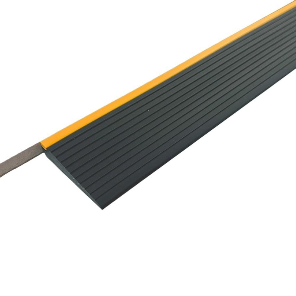 1pc0.9mX5cm/7.5cm Self-Adhesive Ramp Mat Multi-Purpose Floor Transition Strip Easy Install Non-Slip Doorway Threshold Ram Home