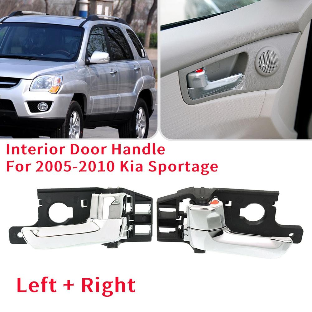 Portable Front Or Rear Passenger Side Interior Inner Door Handle For 2005-2010 Kia Sportage 82620-1F000 RH Black+Chrome
