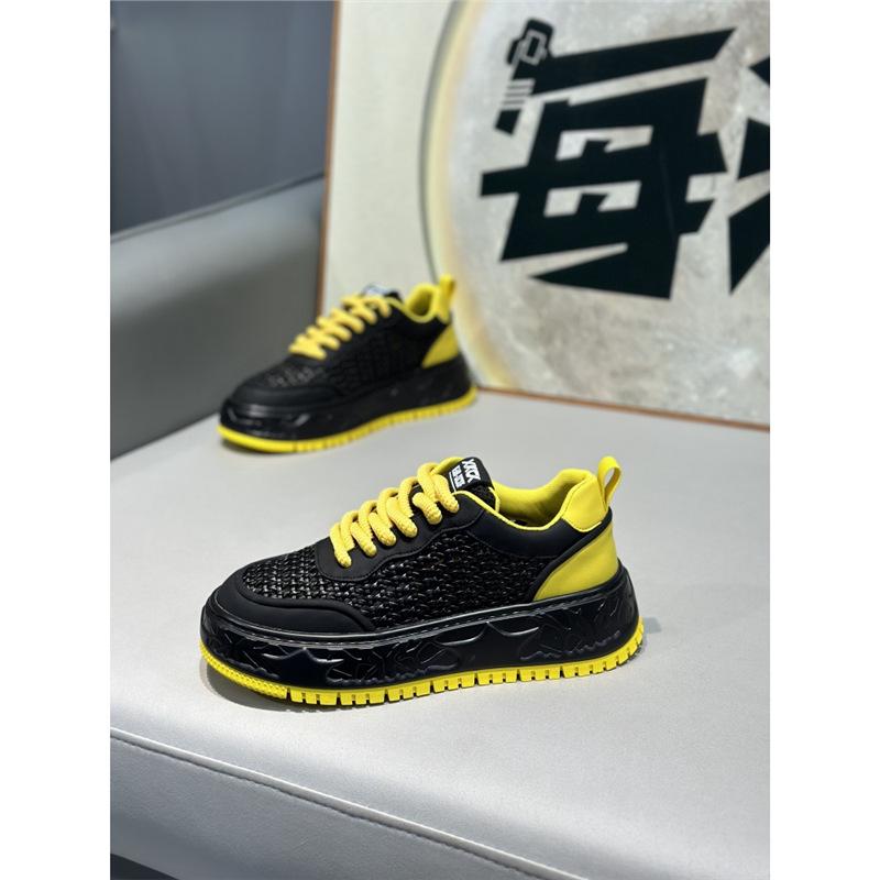 Summer new low-top woven breathable and comfortable casual soft-soled lace-up shoes bm