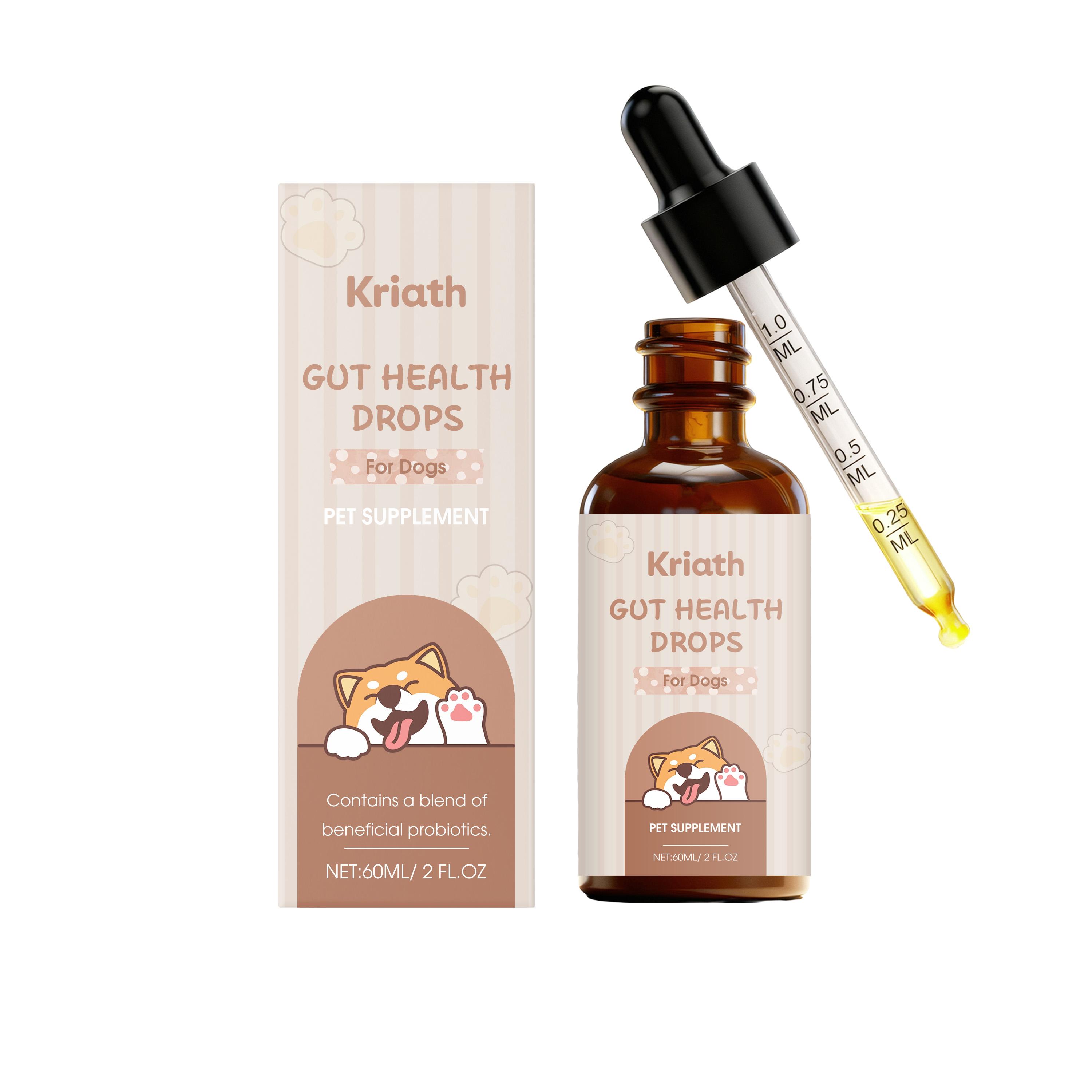 

Капли пробиотика для собак Kriath 60 мл Мягко поддерживают здоровье кишечника вашей собаки, способствуют пищеварению и помогают усвоению питательных веществ. Пробиотические капли для домашних животных