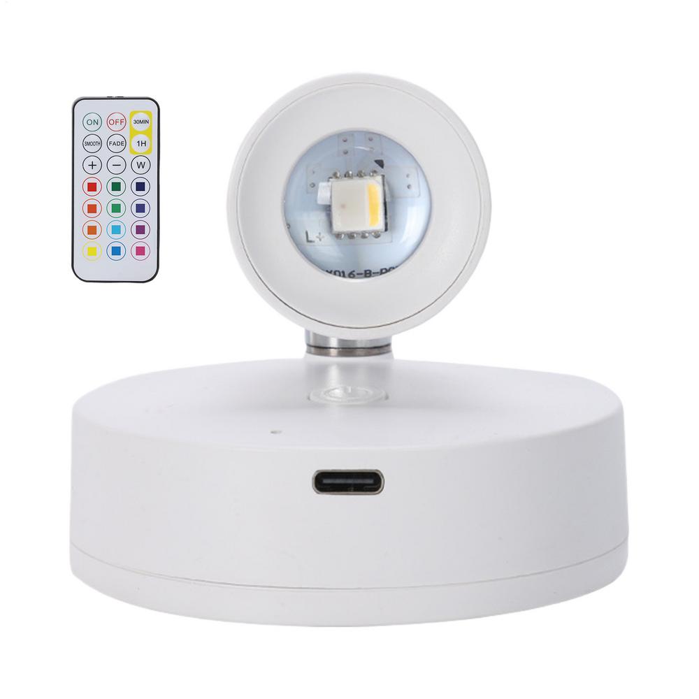 

Small Art Spotlights Indoor Uplighting for Art Remote Control Rechargeable Accent Spotlights Rotatable Indoor Uplighting різнокольоровий