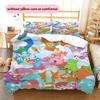 Digimon Cute Duvet Cover & Pillowcases, Digimon Fan Bedroom Bedding, Perfect Gift.chl