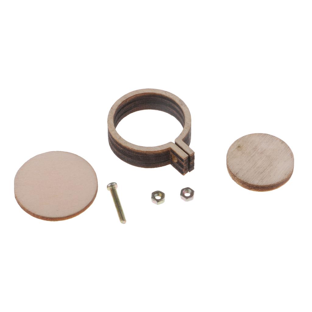 10 st Mini Ring Broderibåge Trä Korsstygnbåge för Ram Hantverkspresenter 30 mm x 25 mm