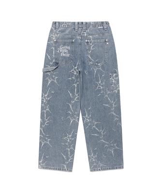 CAVISH Printed Carpenter Denim Pants Blue(Cv2Fsud110A)