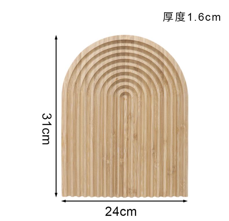 Wooden Dinner Plate Bread Pan Dim Sum Plate Pizza Plates Cake Pan Tea Tray Dessert Plates Fruit Dish Snack Tray Storage Trays