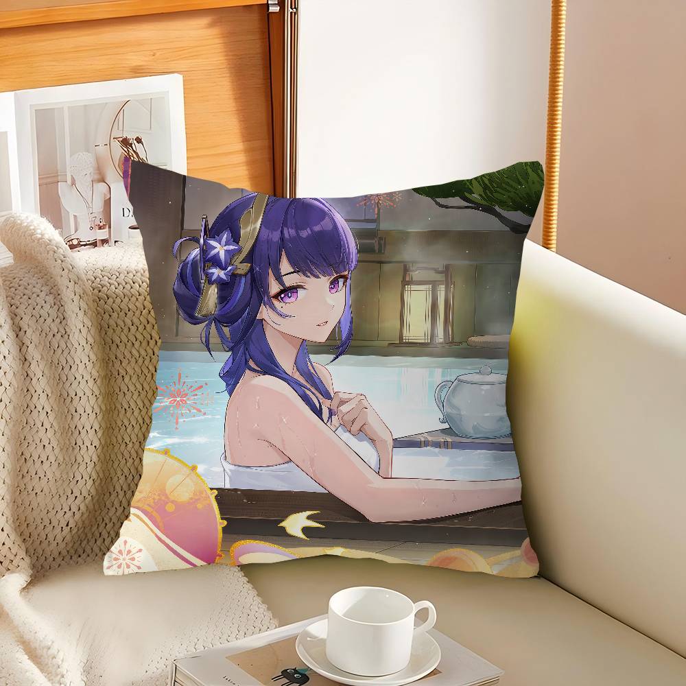 

Genshin Lmpact-Наволочка Райдэн Сёгун для спальни и дивана в гостиной, декоративная наволочка 16x16Inch