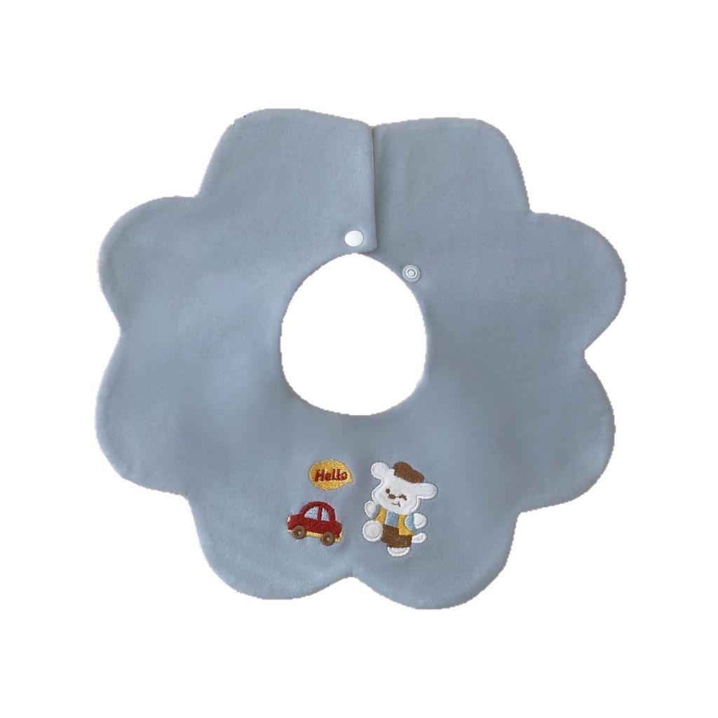 Korean Style Pure Cotton 360° Rotating Bib - Unisex Baby Anti-Spit & Saliva Towel