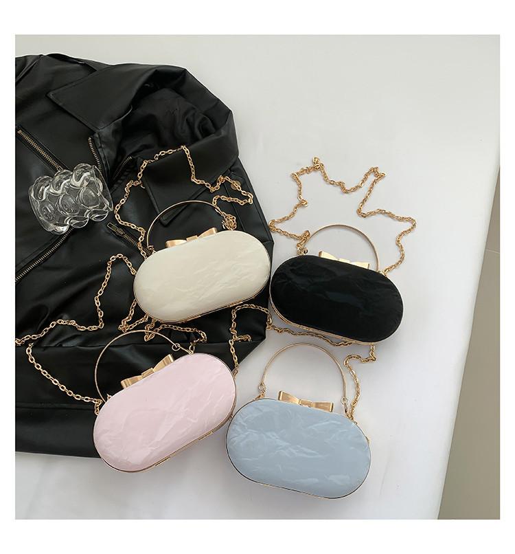 Trendy Circular Bag With Chain Strap For Women Street-style Shoulder Bag