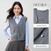 Women's Fall V-Neck Single-Breasted Knitted Vest