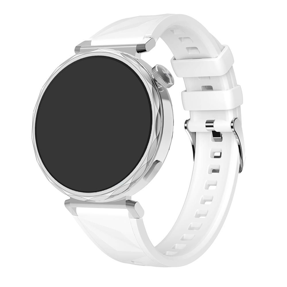 2 Stück - 18mm Geeignet für Huawei Watch GT5/GT5 Pro/GT4 Damen Silikon Dornschließe Smartwatch Armband