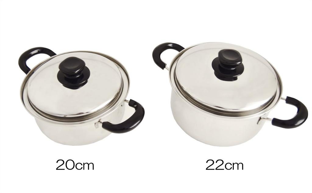 Tafuco deep IH Kiwami made in Japan A-2275 Two-handed pot, 22cm, compatible, series, three-layer steel,