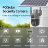 V380 PRO 4G Dual Lens Solar Surveillance Camera for Outdoor Home Monitoring