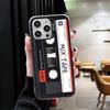 Vintage 90S Cassette Tape Pattern Soft Phone Case for iPhone 15 16 17 Pro Max 17Air 16E 14 Plus 13 12 Mini Shockproof Cover Back
