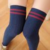 Sexy Warm Long Stocking Fashion Striped Knee Socks Women Cotton Thigh High Over The Knee Stockings for Ladies