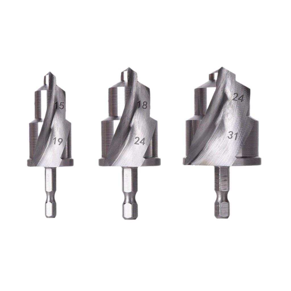 Three-Flute Spiral Drill Bit & Tap Set for Water Pipe Repair