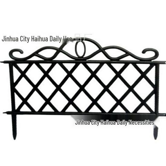 European-Style Plastic Garden Fence - Insertable Pastoral Picket Enclosure