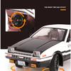1/20 Movie Car INITIAL D Toyota AE86 Alloy Car Model Diecast & Toy Vehicles Metal Car Model Simulation Sound Light Toy Gift