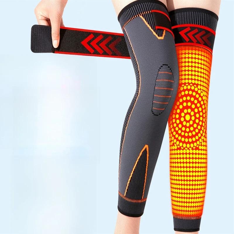 1 pár Protiskluzové chrániče kolen Elastický dlouhý návlek na nohu Bandáž Tlakové chrániče kolen Běh Sporty Hřejivé doplňky pro ochranu nohou