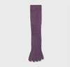 High Quality Women's Solid Color Knee High Anti-Slip Socks  Athletic for Yoga, Pilates & Fitness, Breathable Five Toes