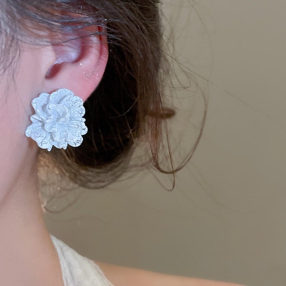 5 Pairs Floral Flower Ear Studs Set Acrylic Korean Style Earrings  Girl Gift