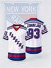 Стильна хокейна форма New York Rangers Міллер Панарін Трочек Фокс Шестєркін Чоловіча Дихаюча Зшита Спортивна Футболка для Вболівальника