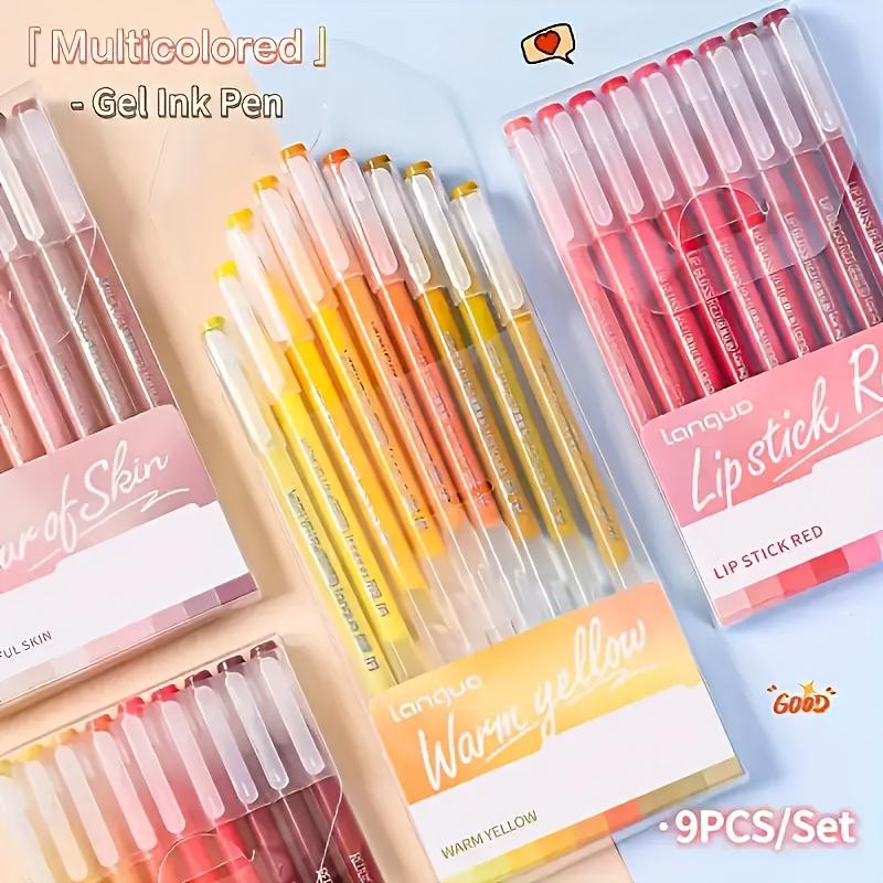 9-teiliges fluoreszierendes Textmarker-Set, verschiedene Farben, perfekt zum Schreiben, Zeichnen, Notieren & für Bürobedarf in der Schule