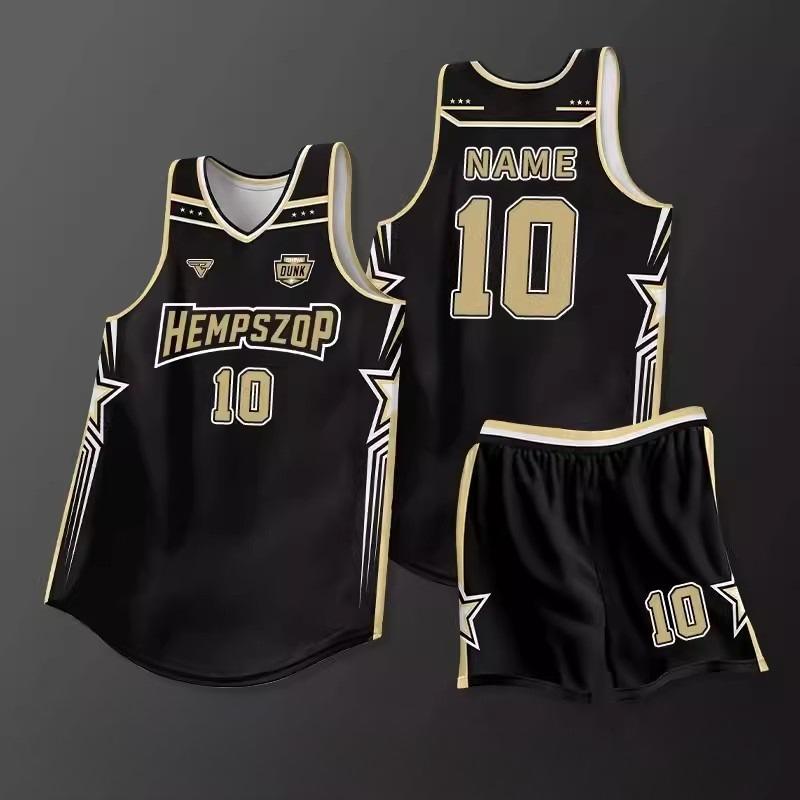 Basketball-Trainings- und Wettkampfanzug, personalisiertes amerikanisches schnelltrocknendes Trikot, Team-Kit