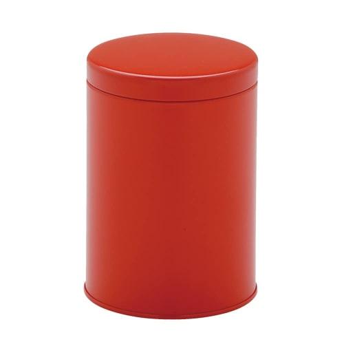 Made In Japan Coffee & Tea Canister, 200-250g, Moisture-Proof Ring Storage Can, Red
