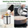 Bacon Grease Container with Filter1.3LStainless Steel Cooking Oil Container with Lid and Easy Grip Handle for Storing Frying Oil
