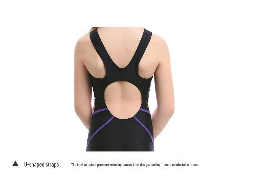 Girls' Cute One-Piece Swimsuit for Swim Training